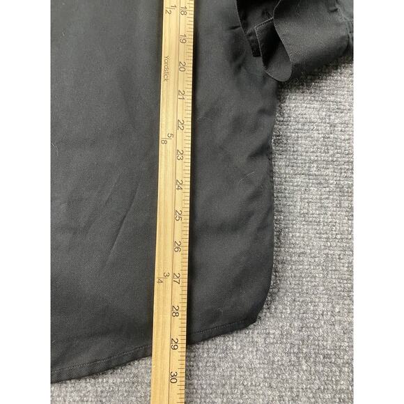 Hugo Boss Golf Shirt Mens Large Black Long Sleeve Button Down National Golf Club - Picture 7 of 10